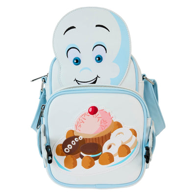 Loungefly Universal Casper the Friendly Ghost Halloween Crossbuddy Bag - front open arms