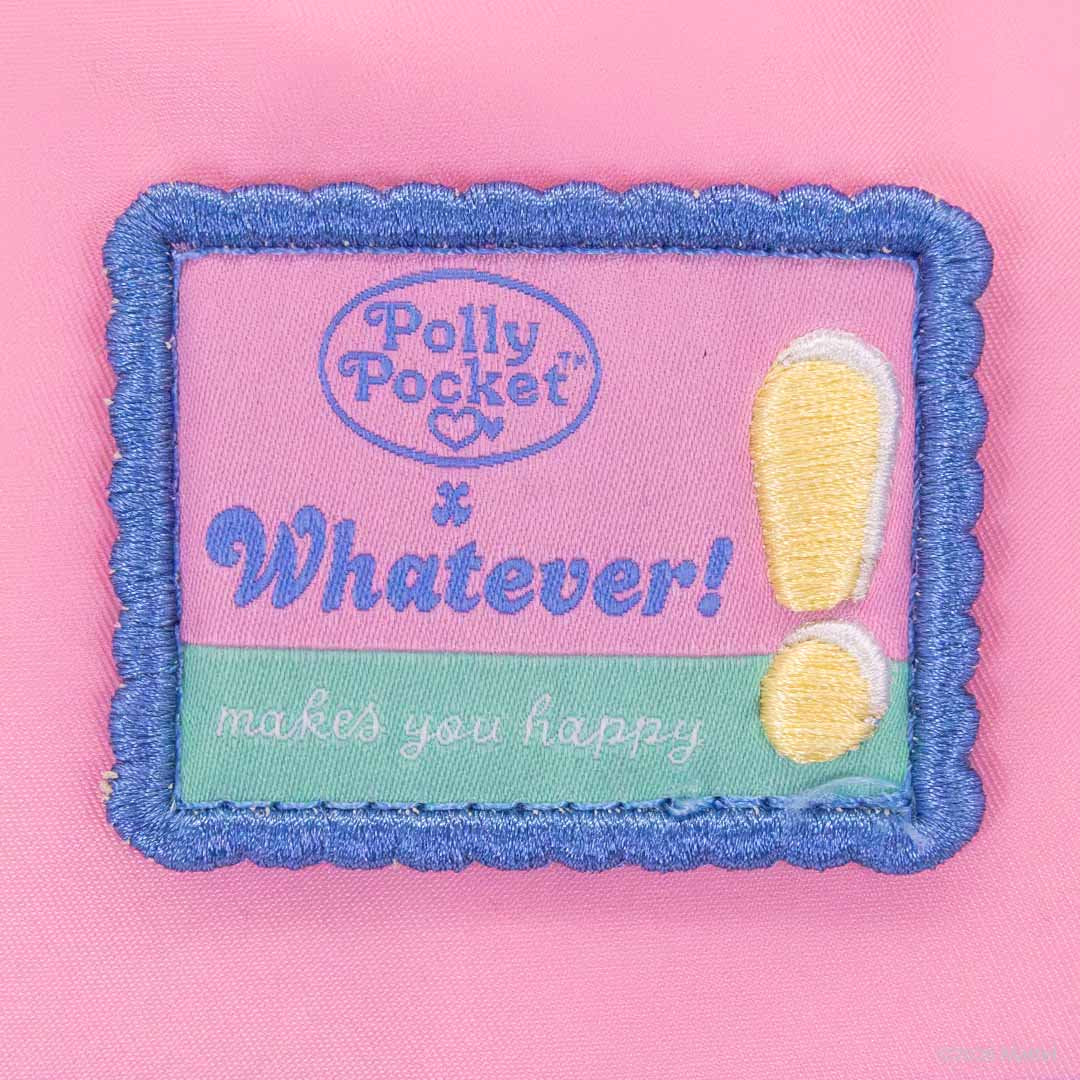 Whatever Makes You Happy Polly Pocket Oversized Heart Shaped Padded Nylon Tote Bag
