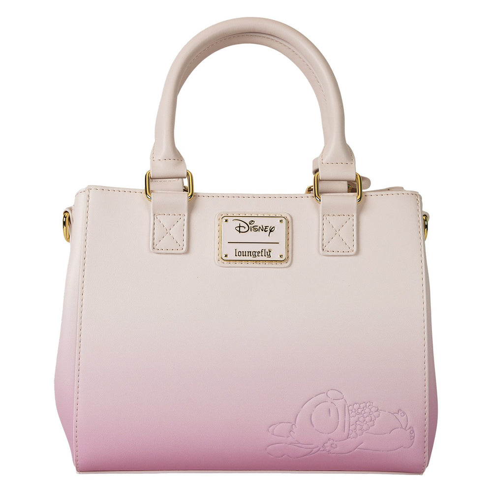 Loungefly Disney Stitch & Angel Cherry Blossom Heart Crossbody Bag