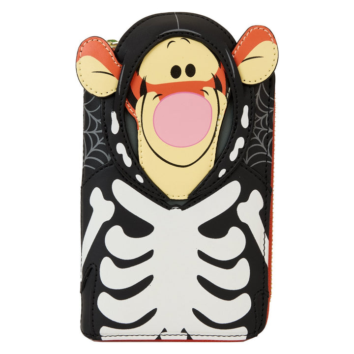 Loungefly Disney Winnie the Pooh Skeleton Tigger Zip-Around Wallet