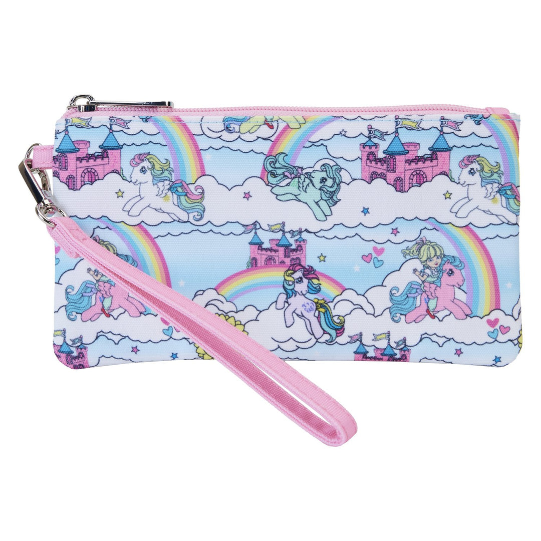MLPWC0001 - Loungefly Hasbro My Little Pony Sky Scene Allover Print Nylon Wristlet Wallet - Front