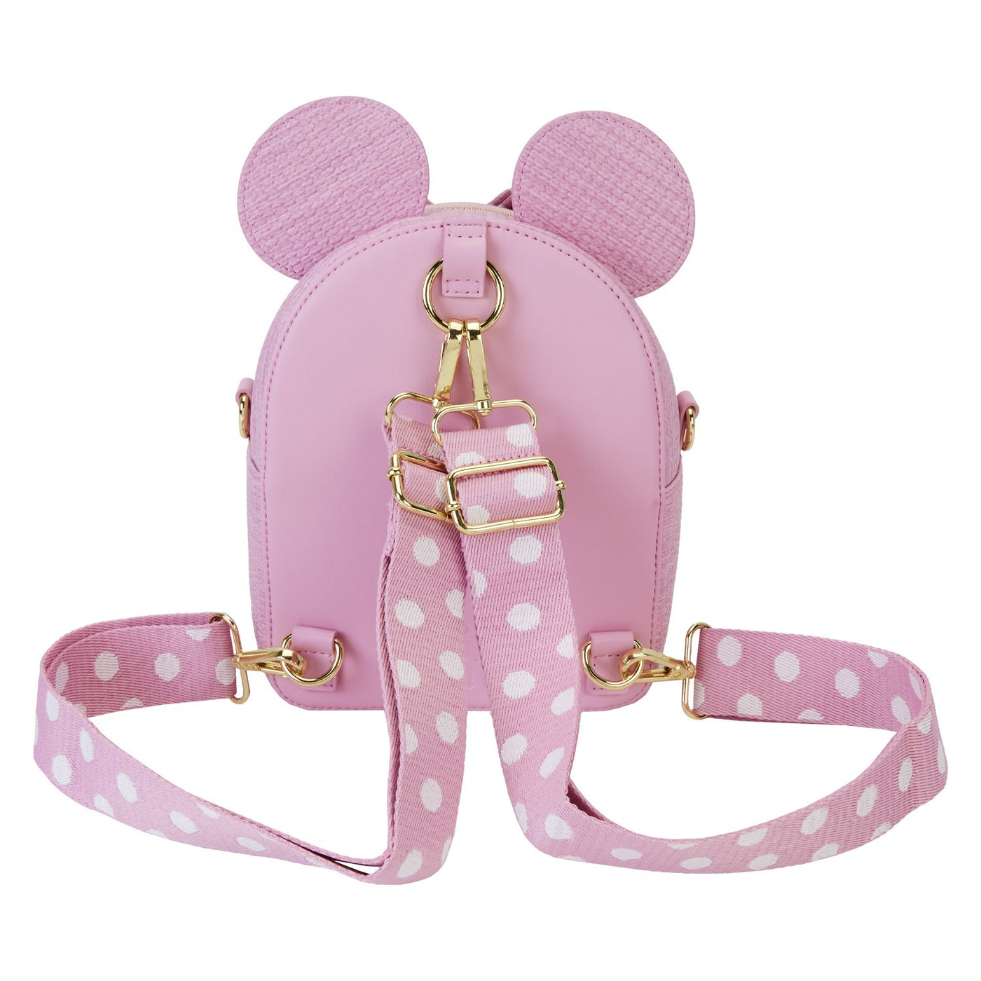 Loungefly Disney Minnie Mouse Straw Cosplay Mini Convertible Bag - Back