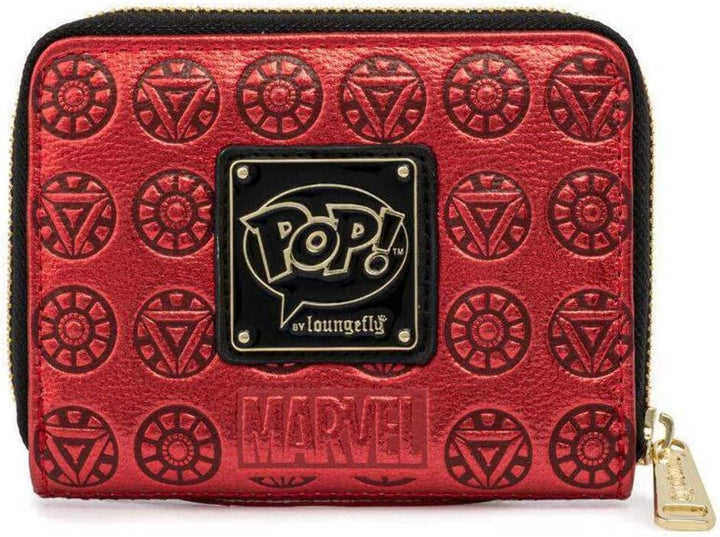 Pop! Loungefly Disney Marvel Iron Man Head Zip-Around Wallet