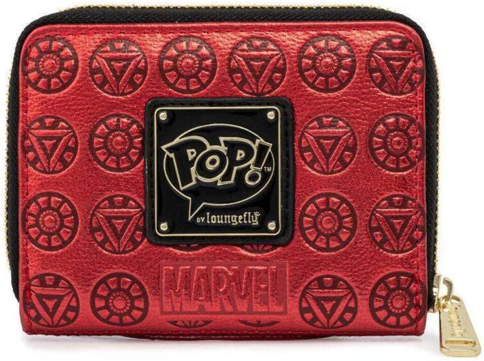 Pop! Loungefly Disney Marvel Iron Man Head Zip-Around Wallet