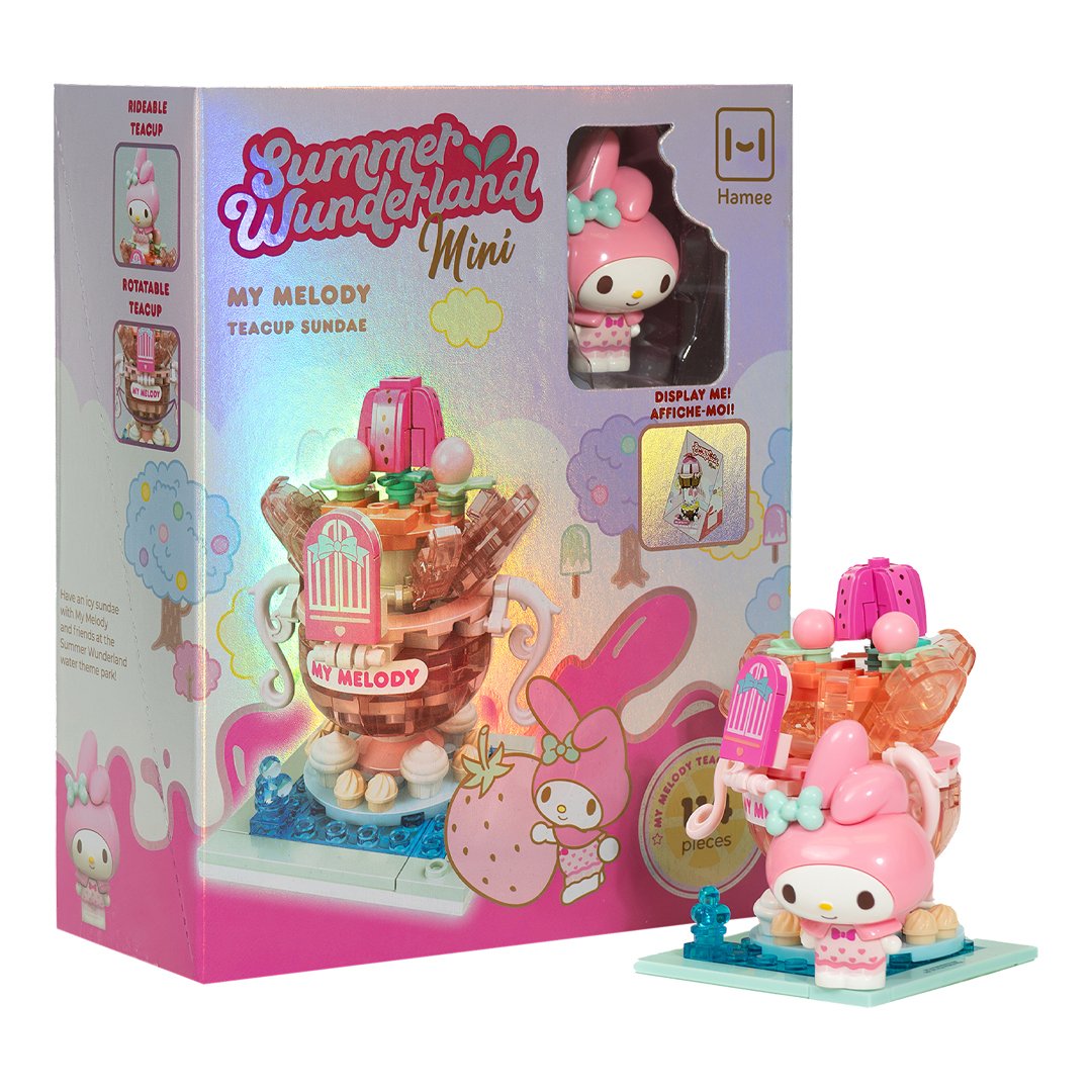 Hamee Sanrio Building Blocks Summer Wunderland - My Melody Teacup Sundae