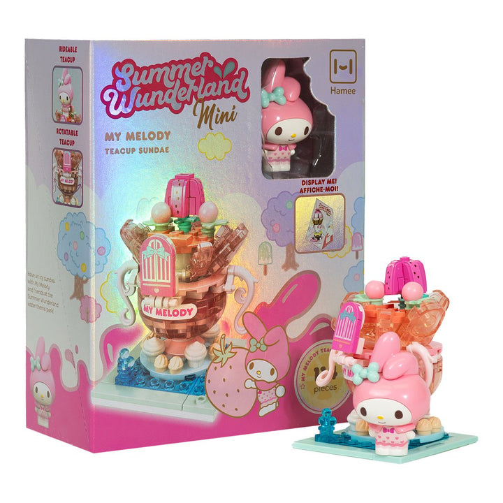 Hamee Sanrio Building Blocks Summer Wunderland - My Melody Teacup Sundae