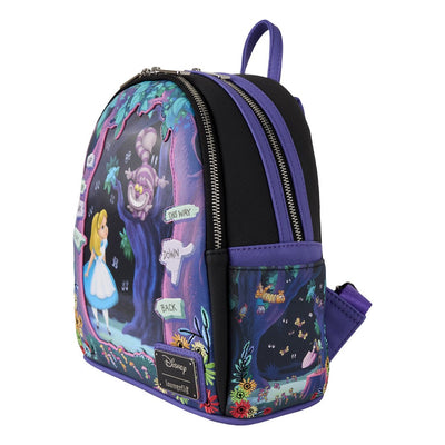 Loungefly Disney Alice in Wonderland Tulgey Wood Lenticular Mini Backpack