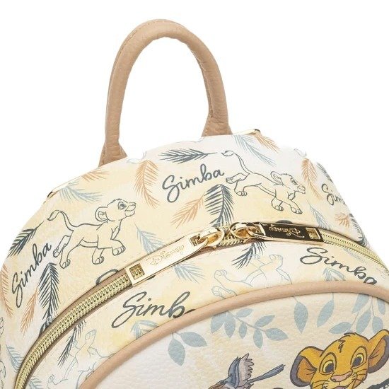 disney mini backpack lion king Disney The Lion King Simba and Nala Wondapop 11" Vegan Leather Mini Backpack