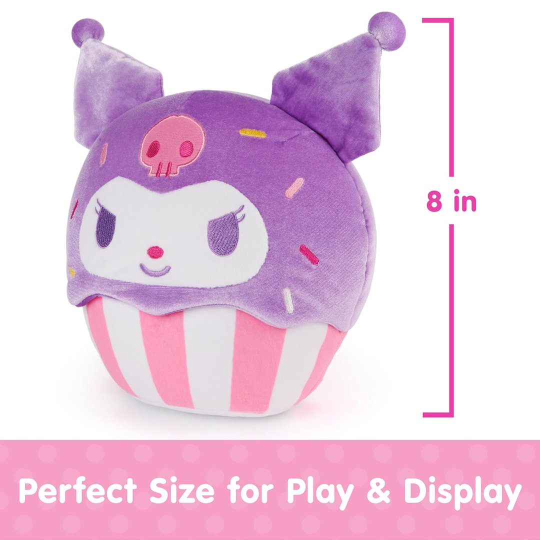 GUND Sanrio Hello Kitty and Friends Kuromi Cupcake 8" Plush Toy