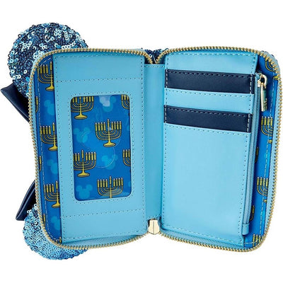 Loungefly Disney Minnie Hanukkah Menorah Zip-Around Wallet