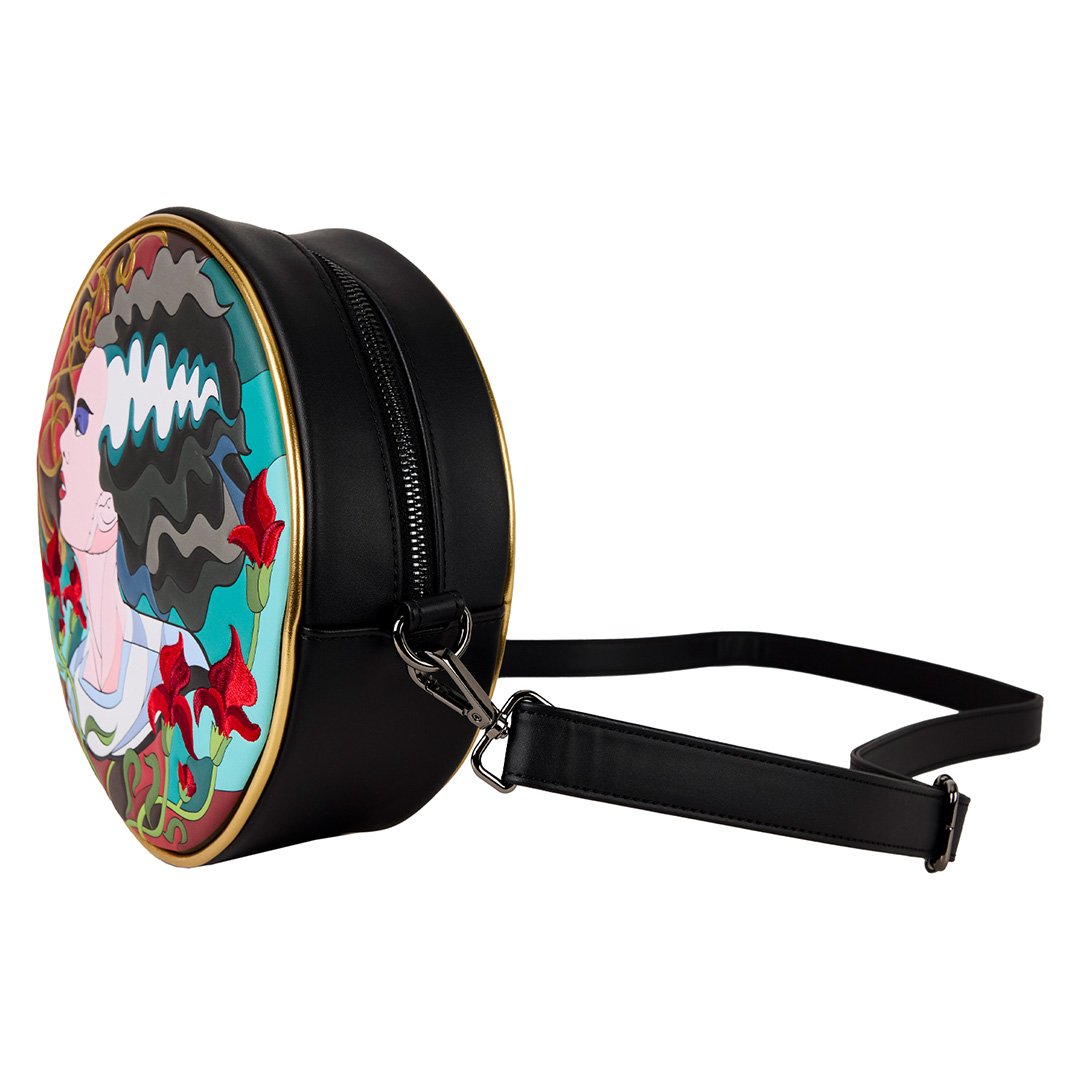 Loungefly Universal Monsters The Bride Of Frankenstein Stained Glass Crossbody Bag