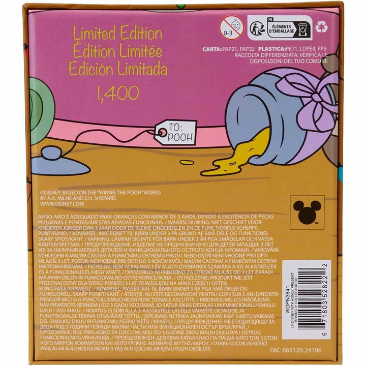 Loungefly Disney Winnie The Pooh Honey Present 3" Collector Box Sliding Pin