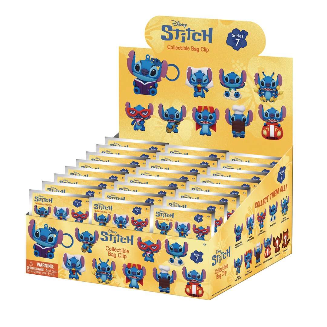 Disney Stitch 3D Foam Bag Clip Series 7 Blind Bag