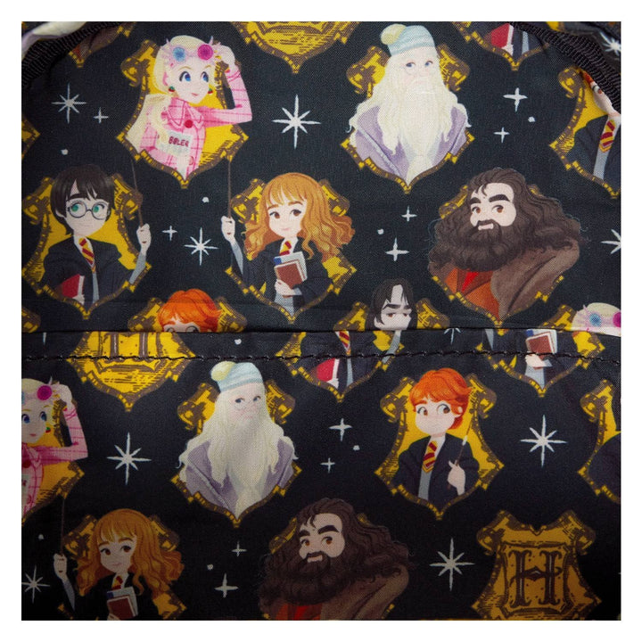 Loungefly Warner Brothers Harry Potter Hogwarts Flap Pocket Mini Backpack
