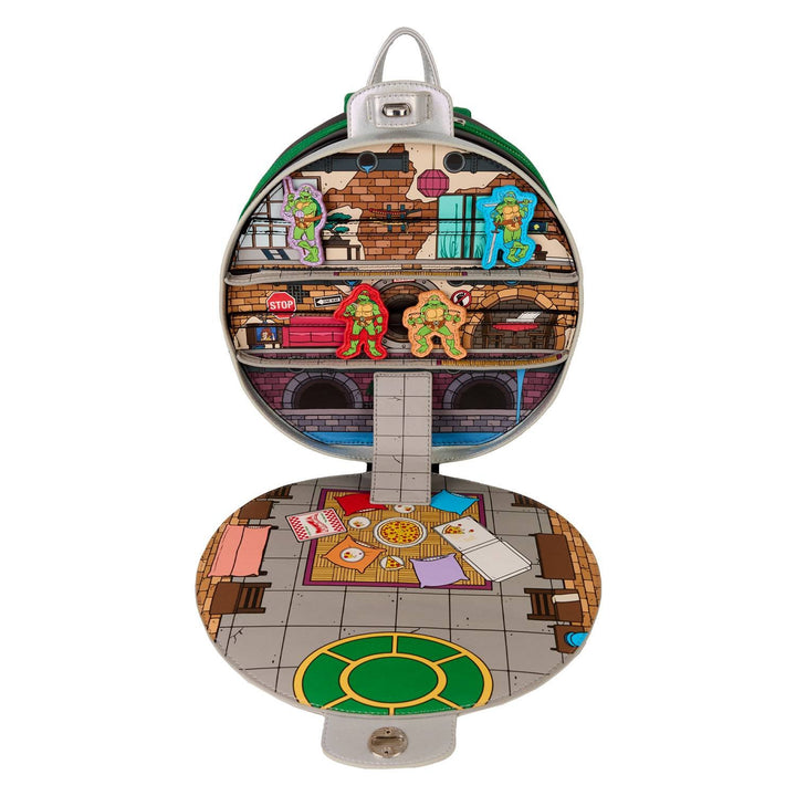 Loungefly Nickelodeon TMNT Lair Mini Backpack