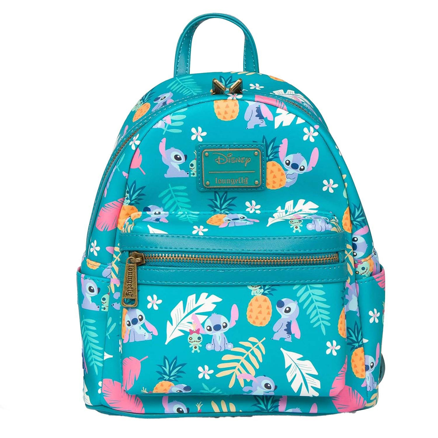 Loungefly Disney Lilo and Stitch Pineapple Allover Print Mini Backpack