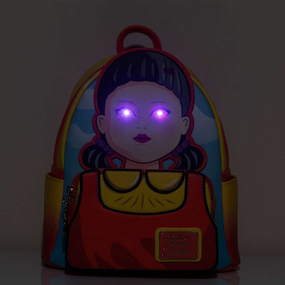 Loungefly Netflix Squid Game Light Up Singing Young Hee Cosplay Mini Backpack - 707 Street Exclusive