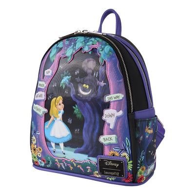 Loungefly Disney Alice in Wonderland Tulgey Wood Lenticular Mini Backpack