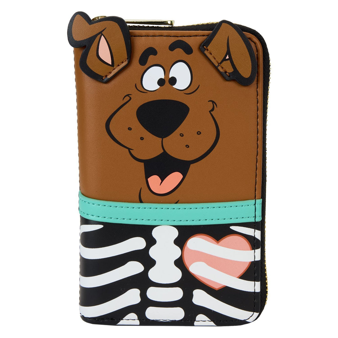 Loungefly Warner Brothers Scooby-Doo Skeleton Scooby Cosplay Zip-Around Wallet