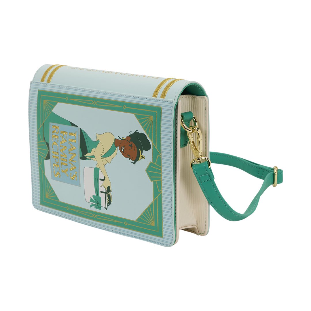 Loungefly Disney Princess and the Frog Princess Tiana Recipe Book Crossbody Bag