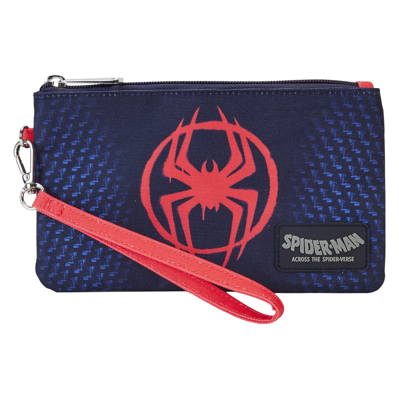Loungefly Marvel Spiderverse Miles Morales Nylon Wristlet Wallet - Front