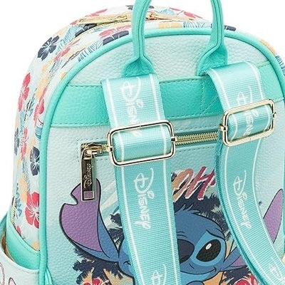 WondaPop Disney Stitch 11" Vegan Leather Mini Backpack - Straps