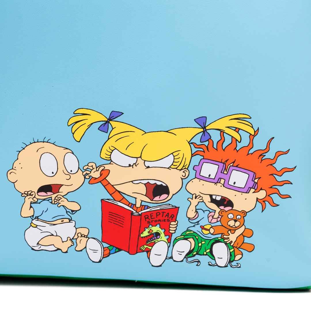 Loungefly Nickelodeon Rugrats Glow In The Dark Tommy, Chuckie, and Angelica Triple Pocket Mini Backpack - 707 Street Exclusive