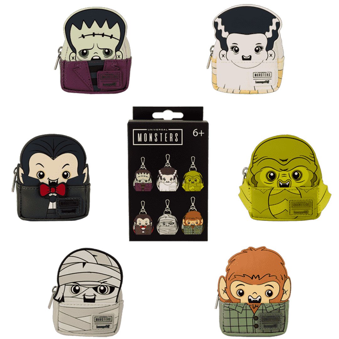 Loungefly Universal Monsters Mystery Mini Backpack Keychain