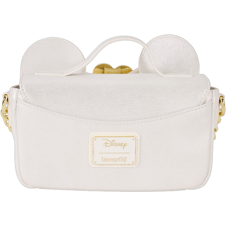 Loungefly Disney Minnie Mouse Iridescent Lace Wedding Crossbody Bag