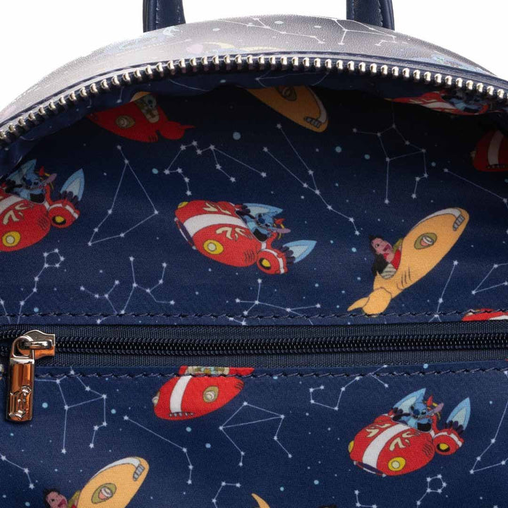 Loungefly Disney Lilo And Stitch Zodiac Glow In The Dark All-Over Print Mini Backpack - 707 Street Exclusive 