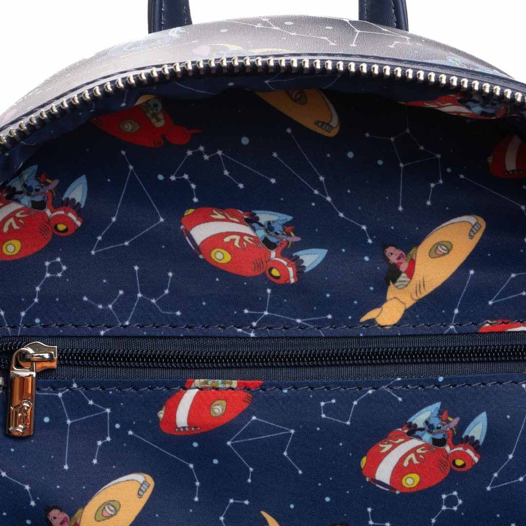 Loungefly Disney Lilo And Stitch Zodiac Glow In The Dark All-Over Print Mini Backpack - 707 Street Exclusive 
