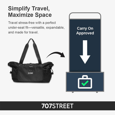 707 Street The Weekender Foldable Travel Bag