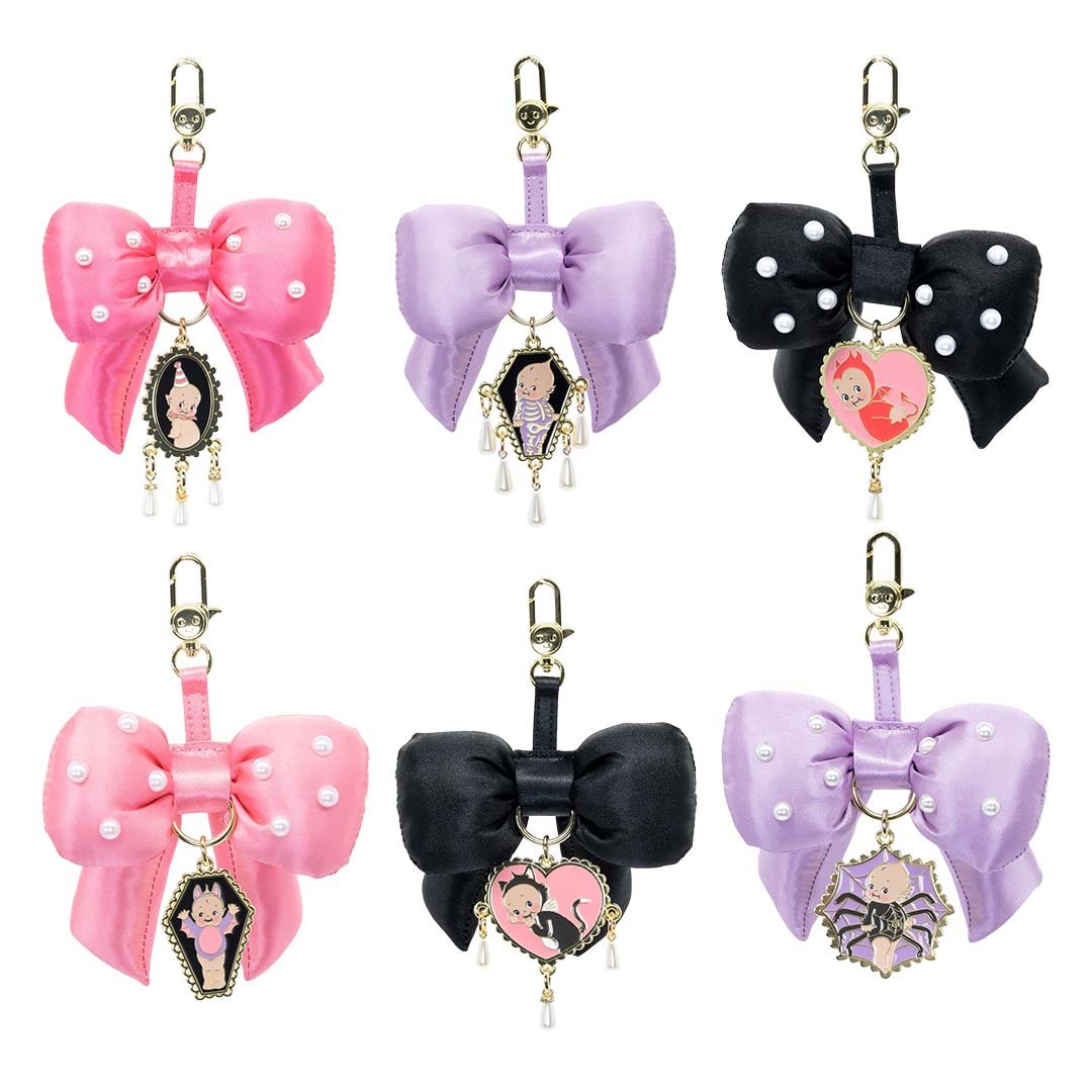 Whatever Makes You Happy Kewpie Mystery Puffy Bow Cameo Blind Box Bag Clip