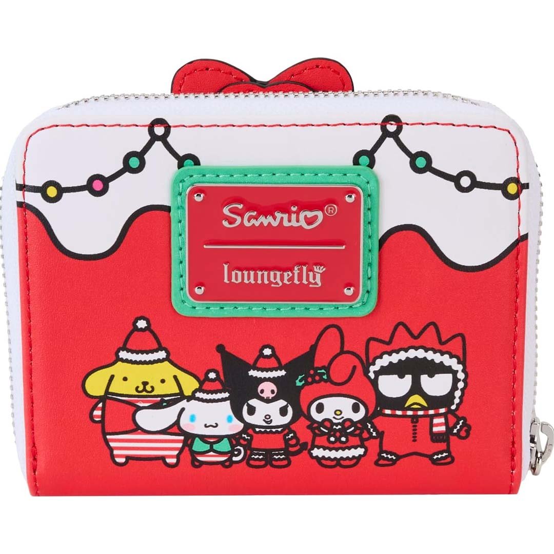 Loungefly Sanrio Christmas Wreath Zip Around Wallet