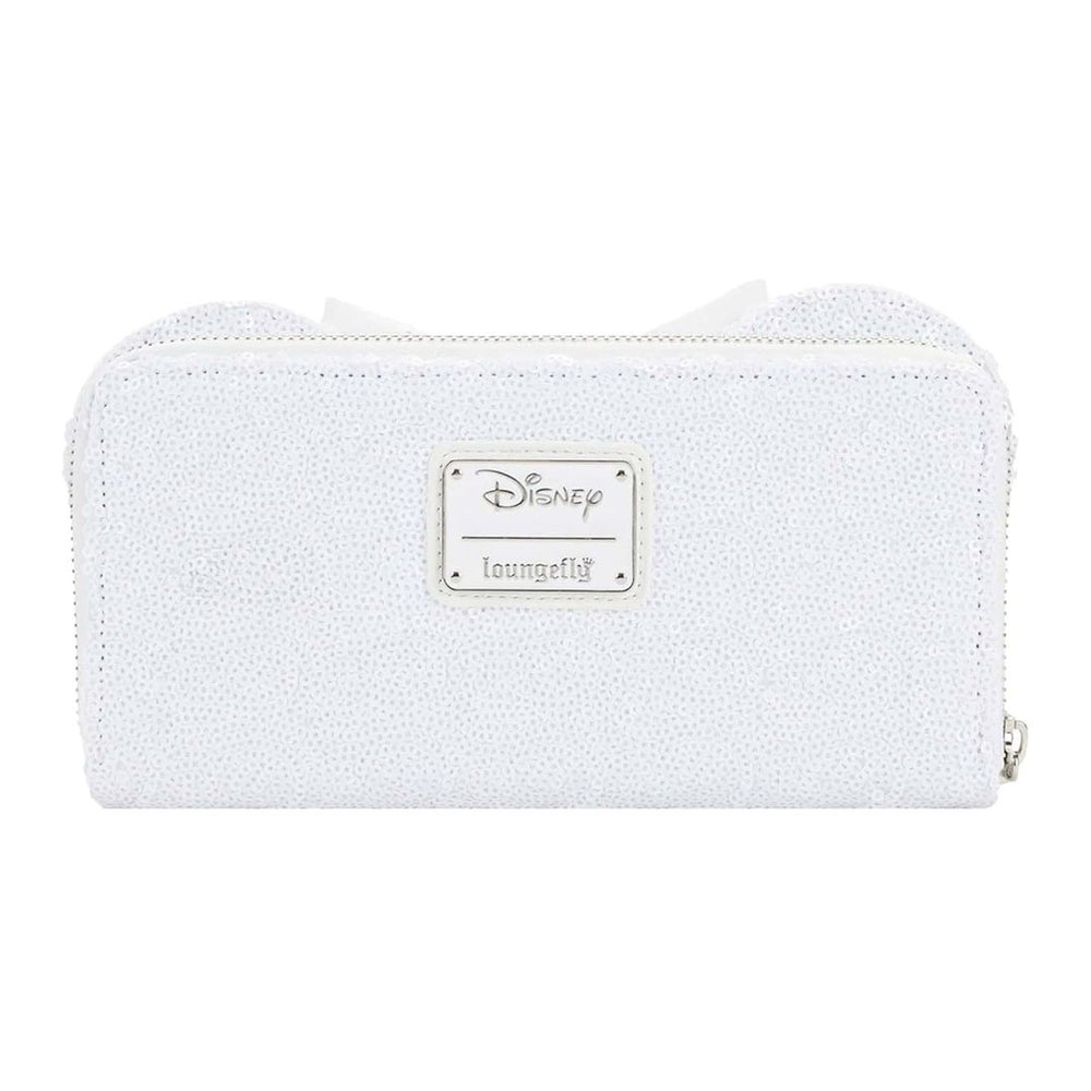 Loungefly Disney Minnie Sequin Wedding Zip-Around Wallet