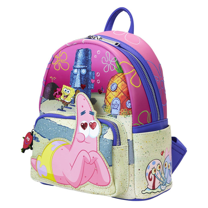 Loungefly Nickelodeon SpongeBob SquarePants &amp; Patrick Star Hearts Mini Backpack