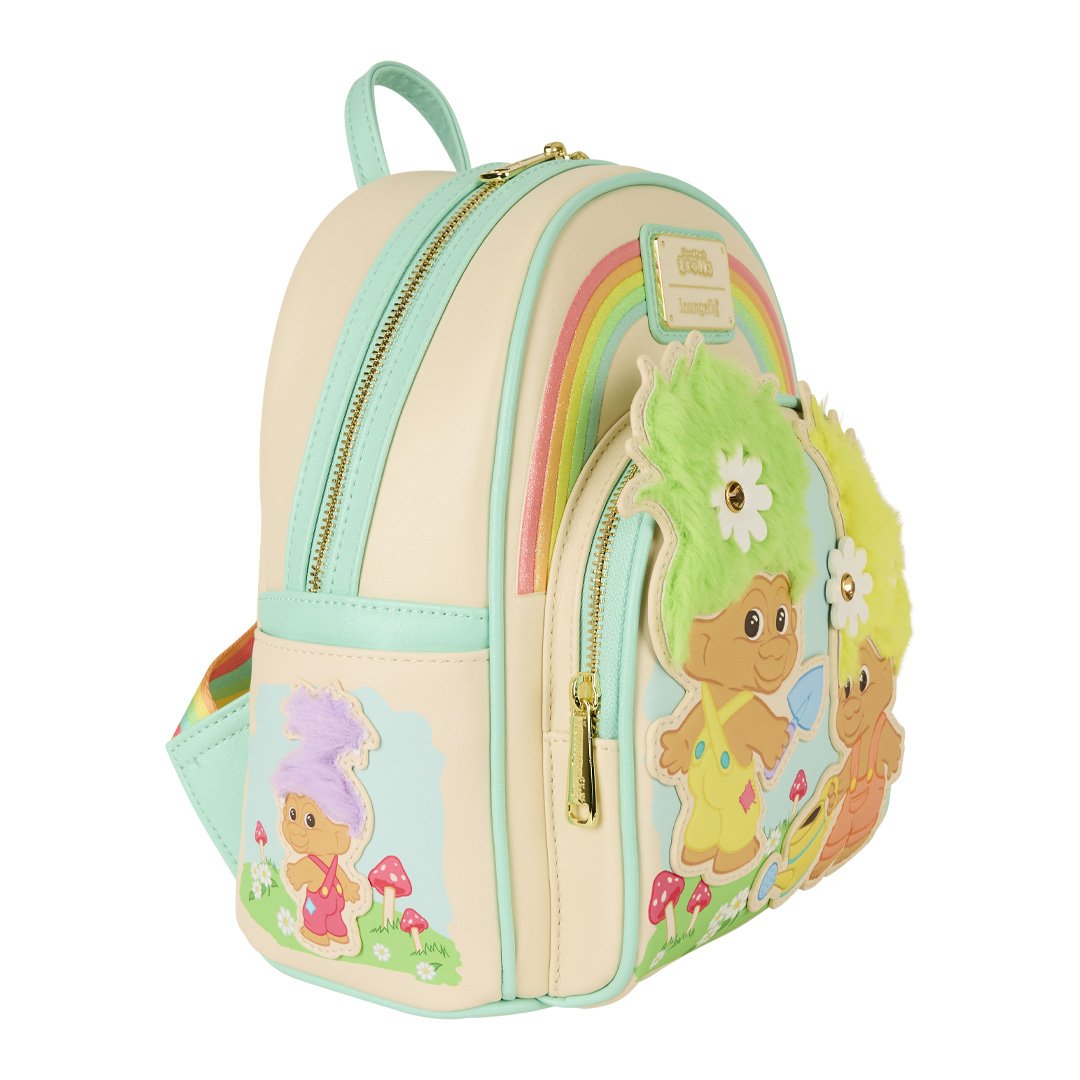 Loungefly Universal Classic Trolls Plush Glitter Mini Backpack