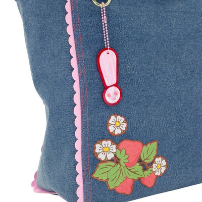 Whatever Makes You Happy Strawberry Shortcake Denim Tote Bag
