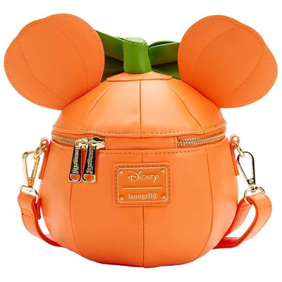 Loungefly Disney Glow Face Pumpkin Minnie Figural Crossbody
