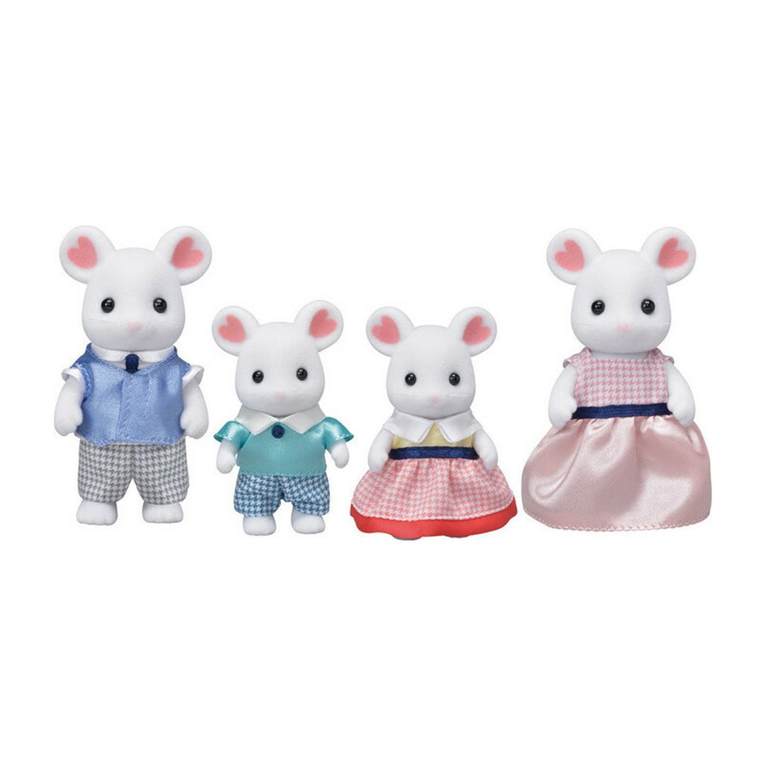 Calico Critters Marshmallow Mouse Family