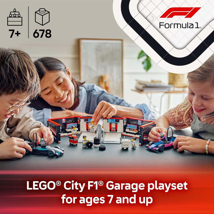 LEGO City F1 Garage &amp; Mercedes-AMG &amp; Alpine Cars (60444)