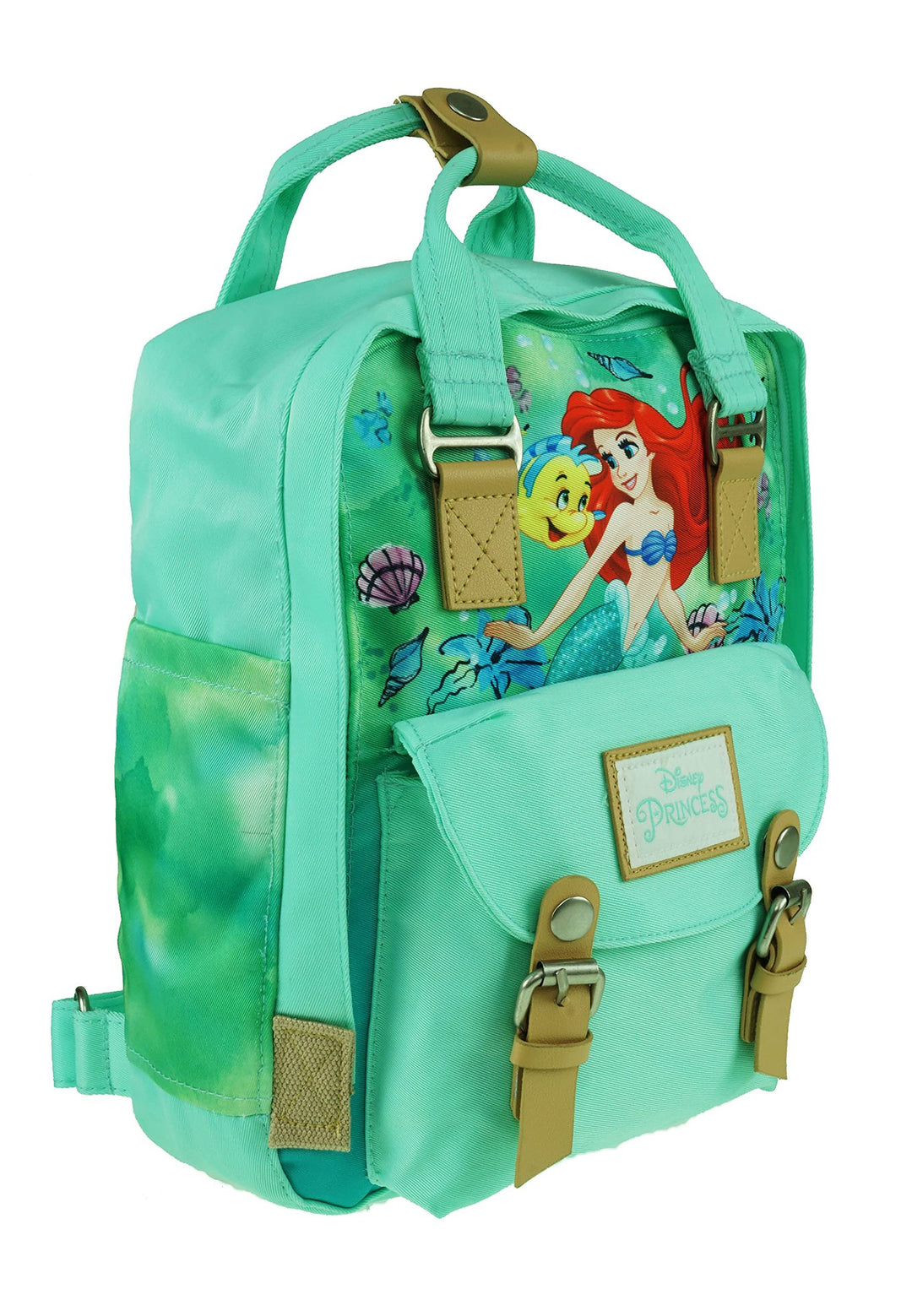 KBNL Disney Ariel 12" Nylon Mini Backpack - Angle