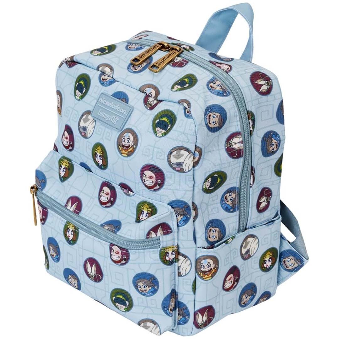 Loungefly Nickelodeon Avatar the Last Airbender Allover Print Square Nylon Mini Backpack