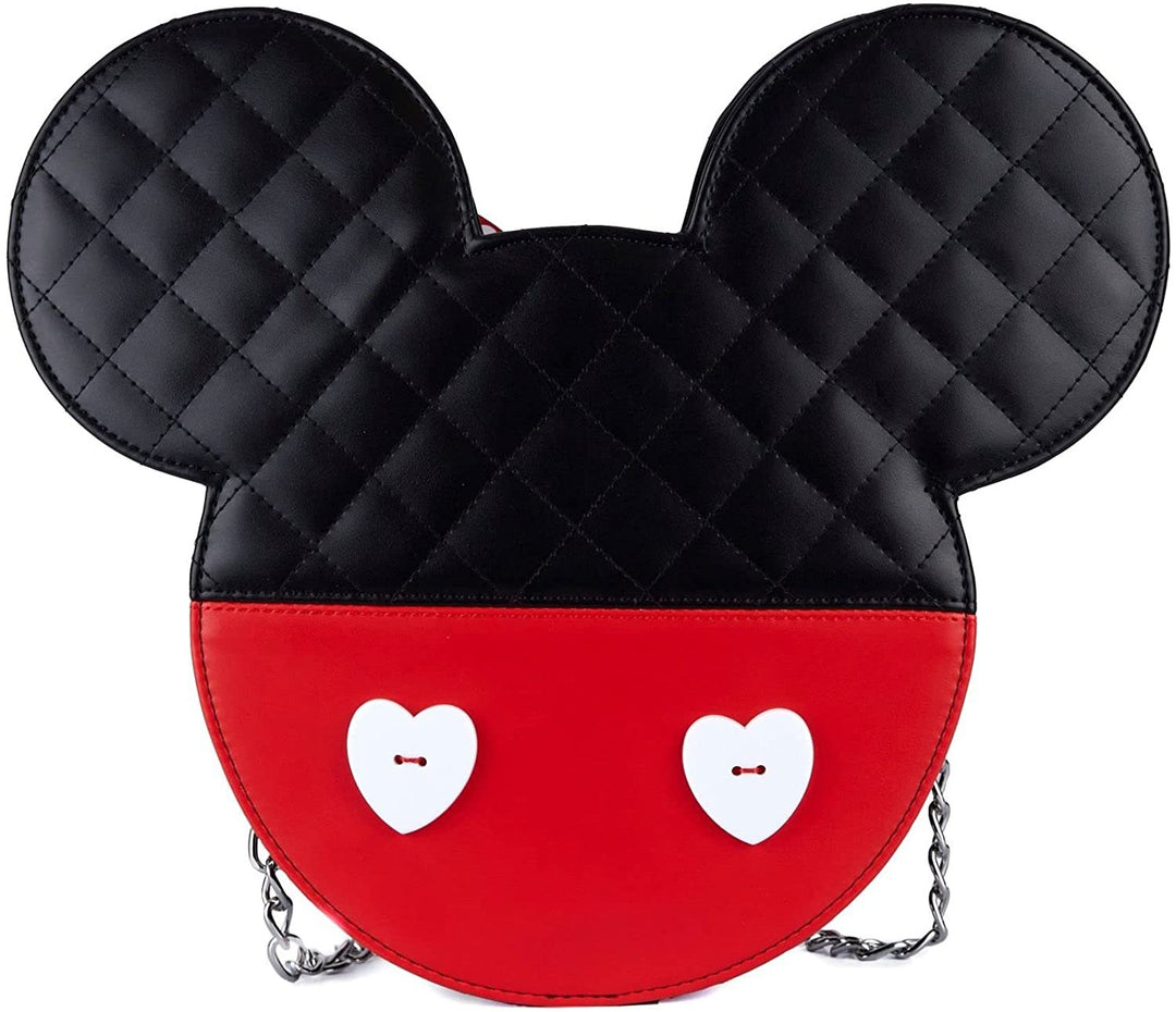 Loungefly Disney Mickey And Minnie Valentines Reversible Crossbody Bag