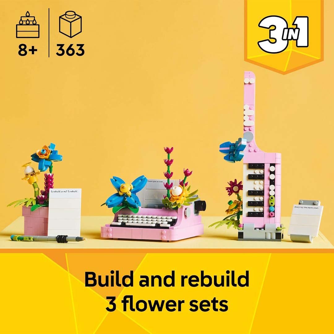 LEGO Creator 3 in 1 - Typewriter with Flowers (31169)