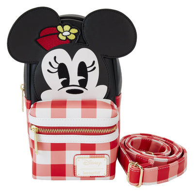 Loungefly Disney Minnie Mouse Cup Holder Crossbody - Front