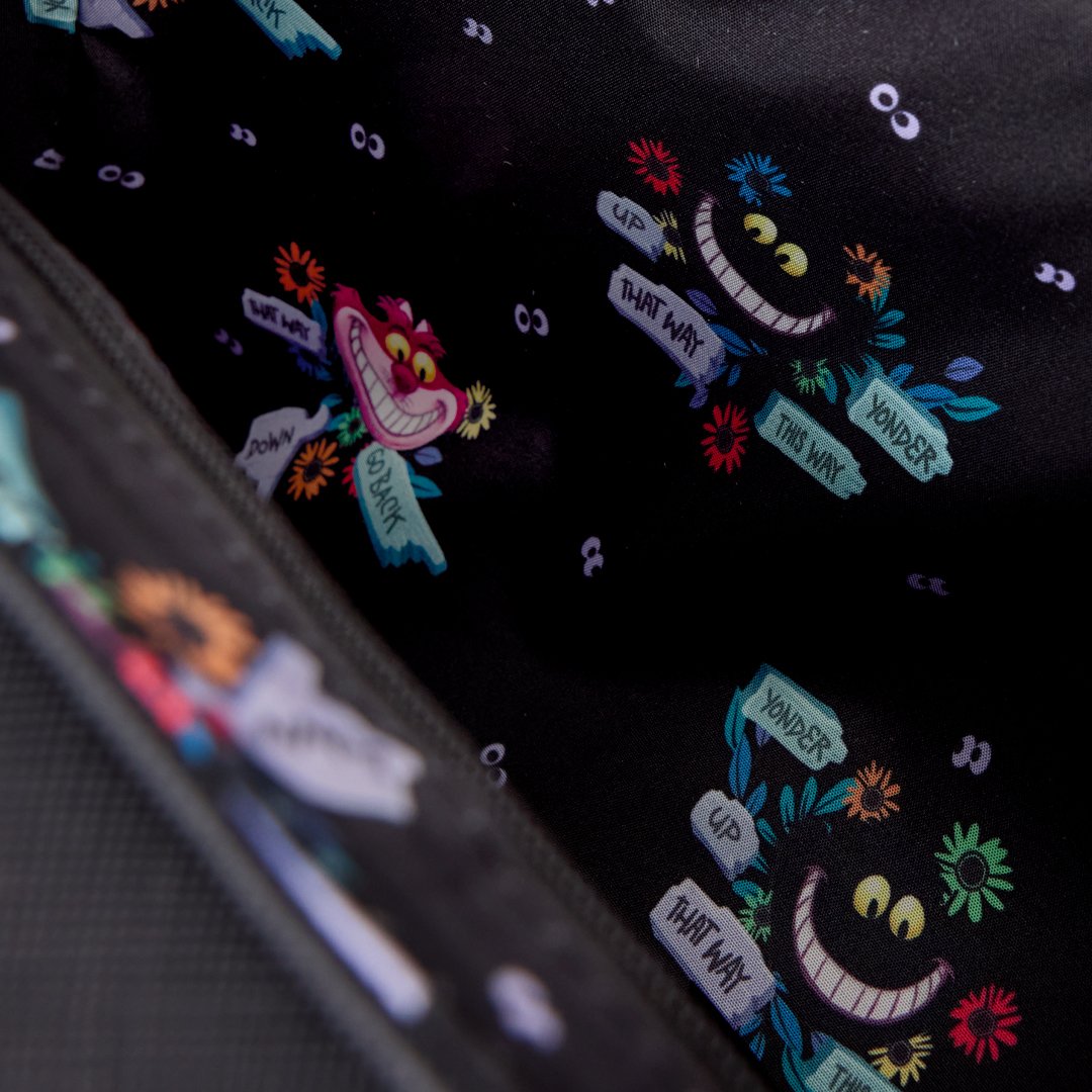 Loungefly Disney Alice in Wonderland Cheshire Cat Tulgey Wood Crossbody Bag