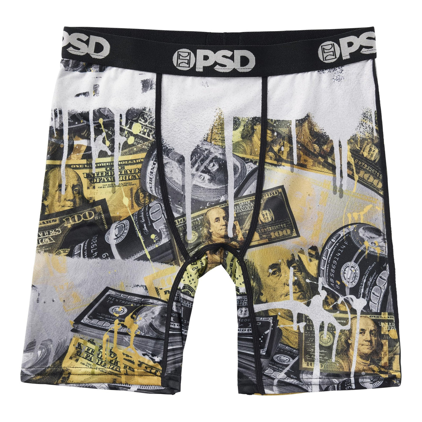 PSD Youth Boy's Money Print Boxer Briefs - Breathable and Supportive Kids Underwear with Moisture-Wicking Fabric