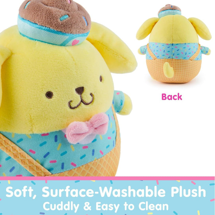 GUND Sanrio Hello Kitty and Friends Pompompurin Ice Cream 6" Plush Toy