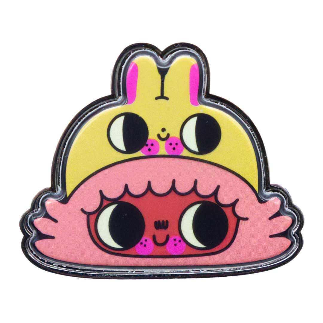 Whatever Makes You Happy Burger Babie Mystery Box Epoxy Puffy Pins